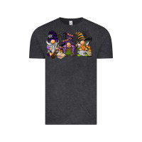 Vintage Black halloween gnomies Vintage Tee - BarkalooDesign