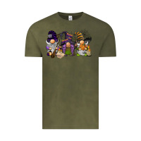 Vintage Olive halloween gnomies Vintage Tee - BarkalooDesign