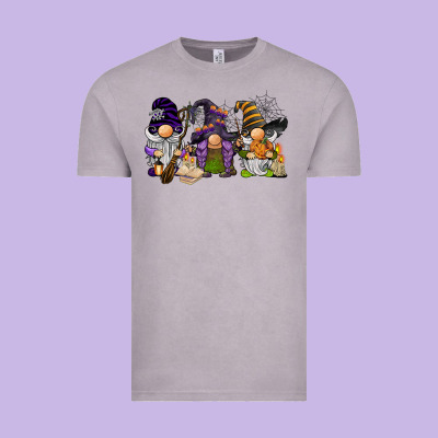 Halloween Gnomies Vintage Tee Designed By Barkaloodesign