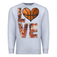 Heather Grey basketball love Premium Sweatshirt - JahusDesignShop