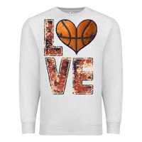 Oatmeal Heather basketball love Premium Sweatshirt - JahusDesignShop