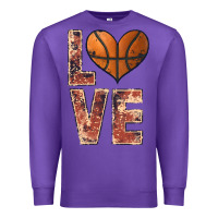 Purple basketball love Premium Sweatshirt - JahusDesignShop