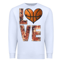 White basketball love Premium Sweatshirt - JahusDesignShop