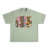 Easter Brushstroke With Quail Eggs Daisy And Bunny Urban Heavy Tee | Teevron