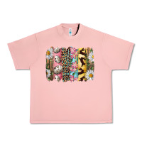 Salmon Easter Brushstroke With Quail Eggs Daisy And Bunny Urban Heavy Tee - RanaPortraitStore
