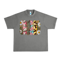 Tornado Easter Brushstroke With Quail Eggs Daisy And Bunny Urban Heavy Tee - RanaPortraitStore