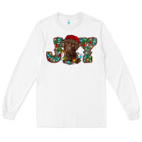 White labrador retriever christmas joy Long Sleeve Tee - RanaPortraitStore