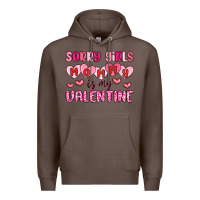 Coffee sorry girls mommy is my valentine Premium Hoodie - MaliasSmallBusiness