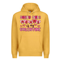 Mustard sorry girls mommy is my valentine Premium Hoodie - MaliasSmallBusiness