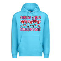 Ocean Blue sorry girls mommy is my valentine Premium Hoodie - MaliasSmallBusiness