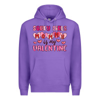 Purple sorry girls mommy is my valentine Premium Hoodie - MaliasSmallBusiness