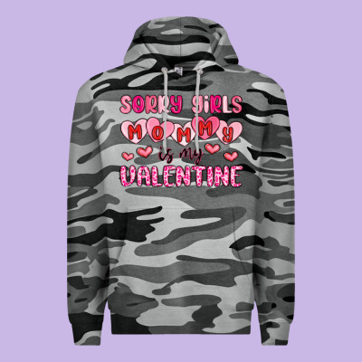 Sorry Girls Mommy Is My Valentine Premium Hoodie Designed By Maliassmallbusiness
