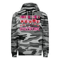 Slate Camo sorry girls mommy is my valentine Premium Hoodie - MaliasSmallBusiness