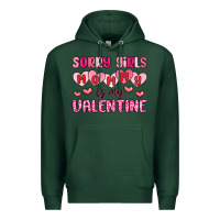 Sports Green sorry girls mommy is my valentine Premium Hoodie - MaliasSmallBusiness