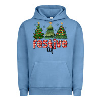 Pigment Pebble Blue festive af Urban Hoodie - MaliasSmallBusiness