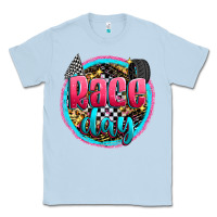 Dusty Blue race day Classic Tee - Zillion Design Studio