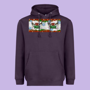 Oh Deer Christmas Heavyweight Hoodie Designed By Artiststas