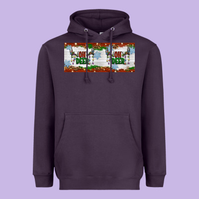 Oh Deer Christmas Heavyweight Hoodie Designed By Artiststas