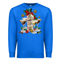 Christmas Martini  And Martini Bottle Premium Sweatshirt | Teevron