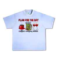 Plan For The Day Coffee Camping Wine Urban Heavy Tee | Teevron