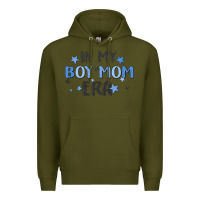 Army Green in my boy mom era Premium Hoodie - MaliasSmallBusiness