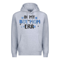 Heather Grey in my boy mom era Premium Hoodie - MaliasSmallBusiness
