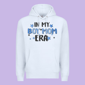 In My Boy Mom Era Premium Hoodie Designed By Maliassmallbusiness
