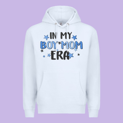 In My Boy Mom Era Premium Hoodie Designed By Maliassmallbusiness