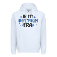 White in my boy mom era Premium Hoodie - MaliasSmallBusiness