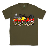 Army Green race coach Classic Tee - Zillion Design Studio