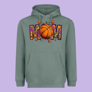 Basketball Mom Heavyweight Hoodie Designed By Jasminsmagicworld