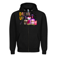 Black drink up witches Zipper Hoodie - CowhideDigitalArt