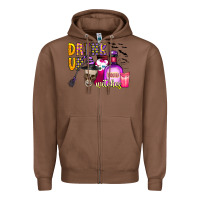 Chestnut drink up witches Zipper Hoodie - CowhideDigitalArt
