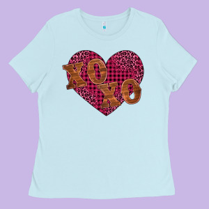 Xoxo Ladies Tee Designed By Barkaloodesign