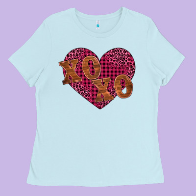 Xoxo Ladies Tee Designed By Barkaloodesign