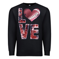 Black football love Premium Sweatshirt - JahusDesignShop