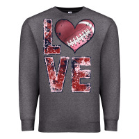 Charcoal Heather football love Premium Sweatshirt - JahusDesignShop