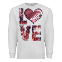 Dove Grey football love Premium Sweatshirt - JahusDesignShop