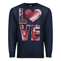 Navy football love Premium Sweatshirt - JahusDesignShop
