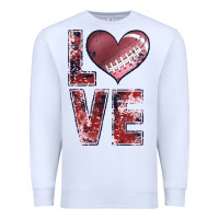 White football love Premium Sweatshirt - JahusDesignShop
