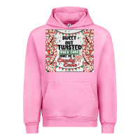 Fuchsia Pink sweet but twisted does that make me a candy cane Urban Hoodie - MaliasSmallBusiness