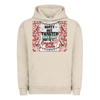 Pigment French Oak sweet but twisted does that make me a candy cane Urban Hoodie - MaliasSmallBusiness