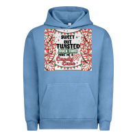 Pigment Pebble Blue sweet but twisted does that make me a candy cane Urban Hoodie - MaliasSmallBusiness