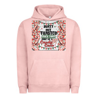 Pigment Salmon sweet but twisted does that make me a candy cane Urban Hoodie - MaliasSmallBusiness