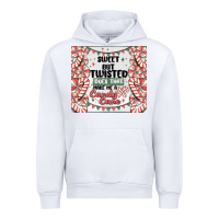 White sweet but twisted does that make me a candy cane Urban Hoodie - MaliasSmallBusiness