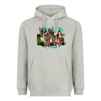 Moon Dust love wood slice ornament Heavyweight Hoodie - JahusDesignShop