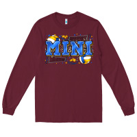 Burgundy mini volleyball Long Sleeve Tee - Zillion Design Studio