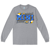 Heather Grey mini volleyball Long Sleeve Tee - Zillion Design Studio
