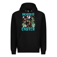 Black howdy easter Premium Hoodie - MaliasSmallBusiness