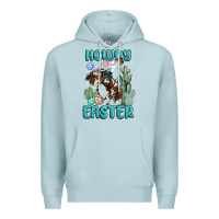 Blue Mist howdy easter Premium Hoodie - MaliasSmallBusiness